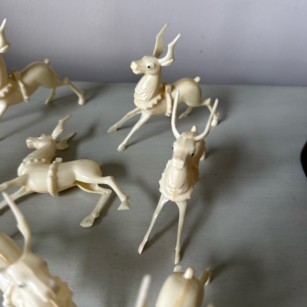Vintage Rosbro ? Reindeer lot Rudolph - Picture 9 of 14